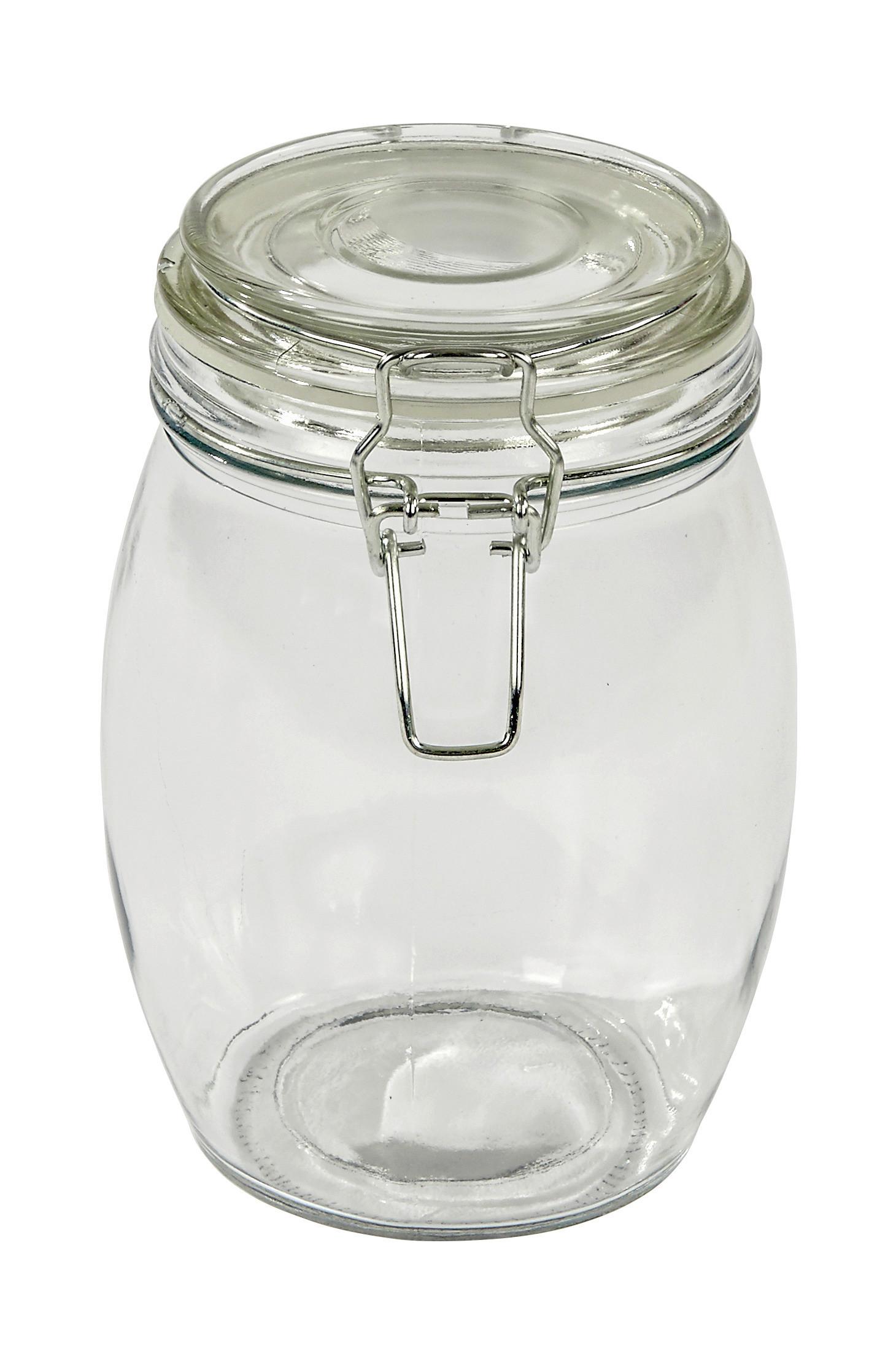 Einmachglas Ilonka Ca. 1 L, Mit Bügelverschluss - KONVENTIONELL (11/17cm) - Luca Bessoni
