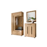 GARDEROBE Cantara Eichefarben B: 201cm - Eichefarben, MODERN, Holzwerkstoff (201/201/39cm) - MID.YOU