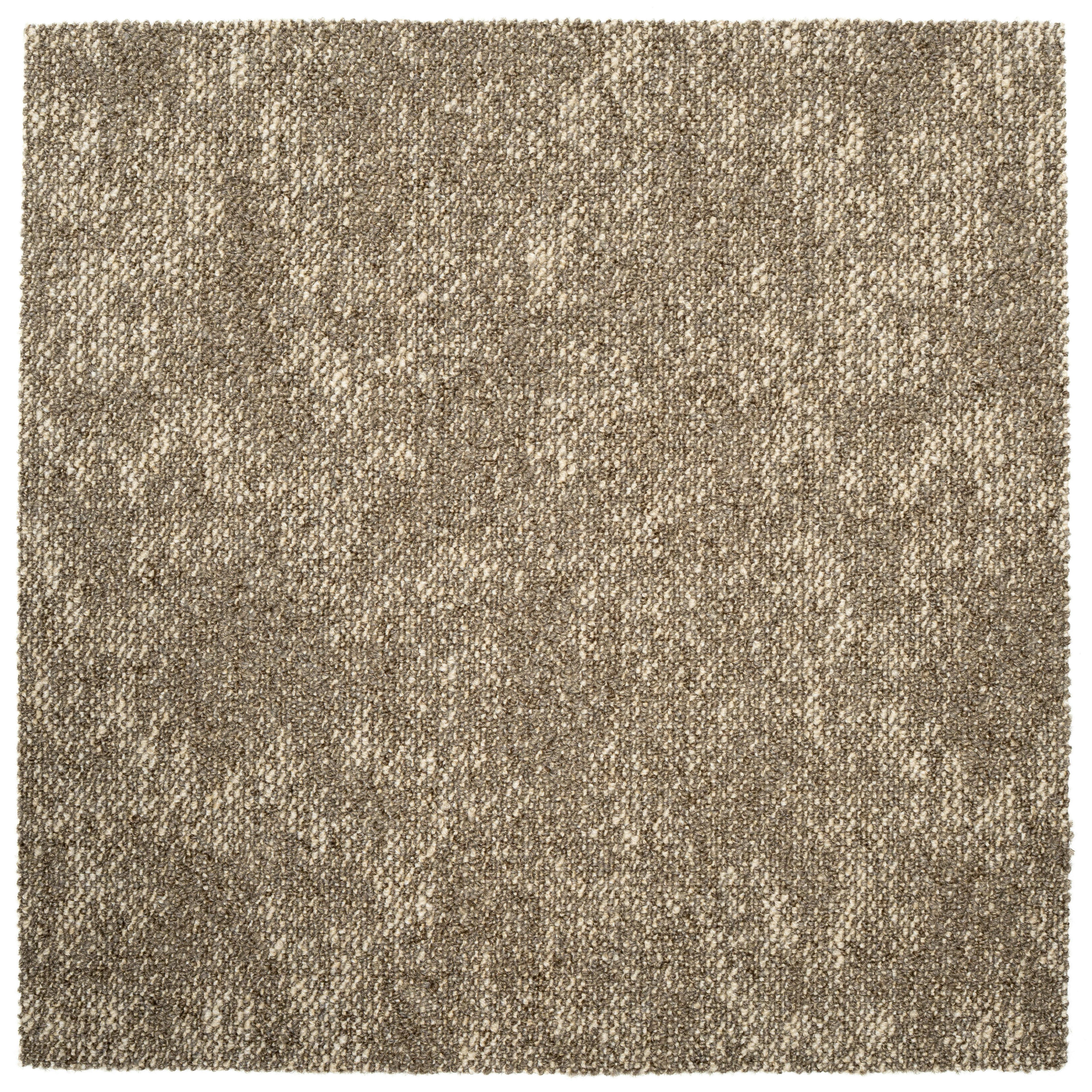 Teppichfliese Cappuccino Marble 50x50 cm Florhöhe 3 mm - Hellgelb/Cappuccino, Basics, Textil (50/50cm)