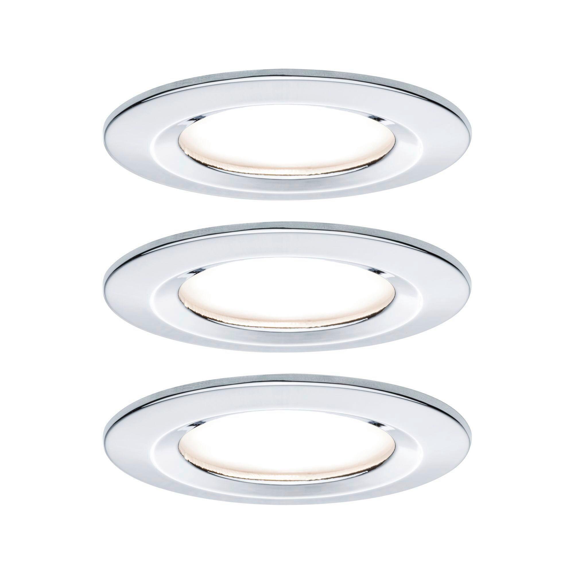 Deckenleuchte 3er-Set Ø 8,4 cm, dimmbar, rund - Basics (7,8/7,8/3,0cm) - Paulmann
