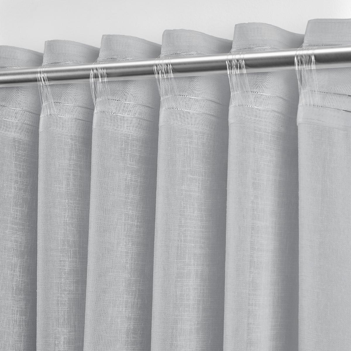 HOTOVÝ ZÁVES Sigrid, 140/245 cm - sivá, Romantik / Landhaus, textil (140/245cm) - Premium Living
