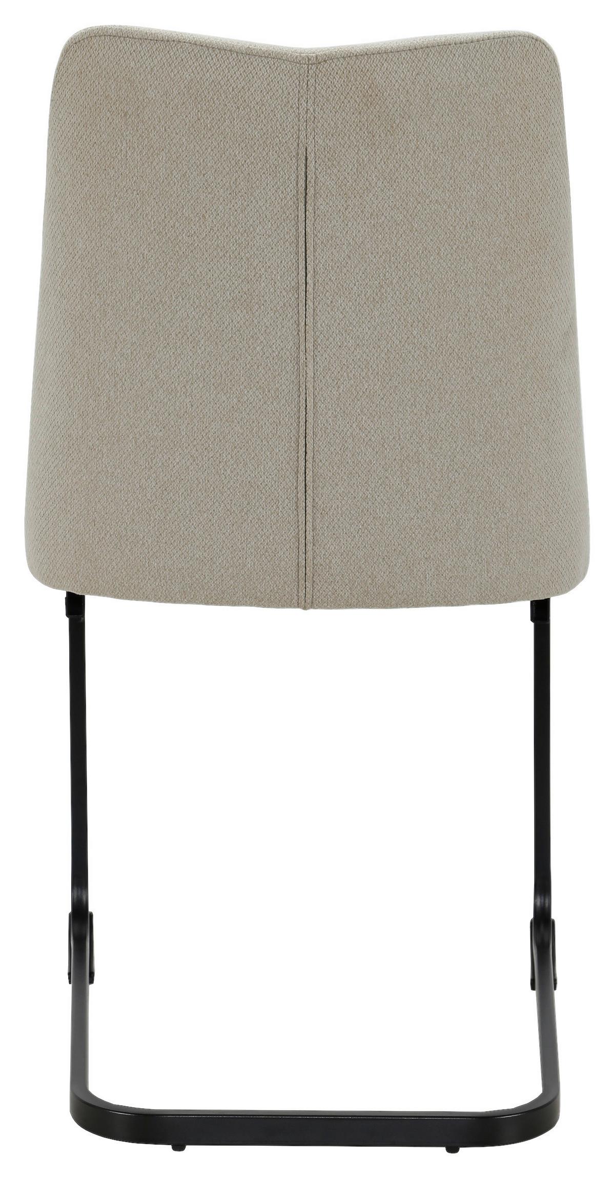 Houpací židle TARA béžová/černá - černá/béžová, Moderní, kov/dřevo (46/85,5/59cm) - Mömax