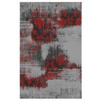 Vintage-Teppich Diana Melody Grau/Rot 40x60 cm - Rot/Grau, Trend, Textil (40/60cm) - Novel