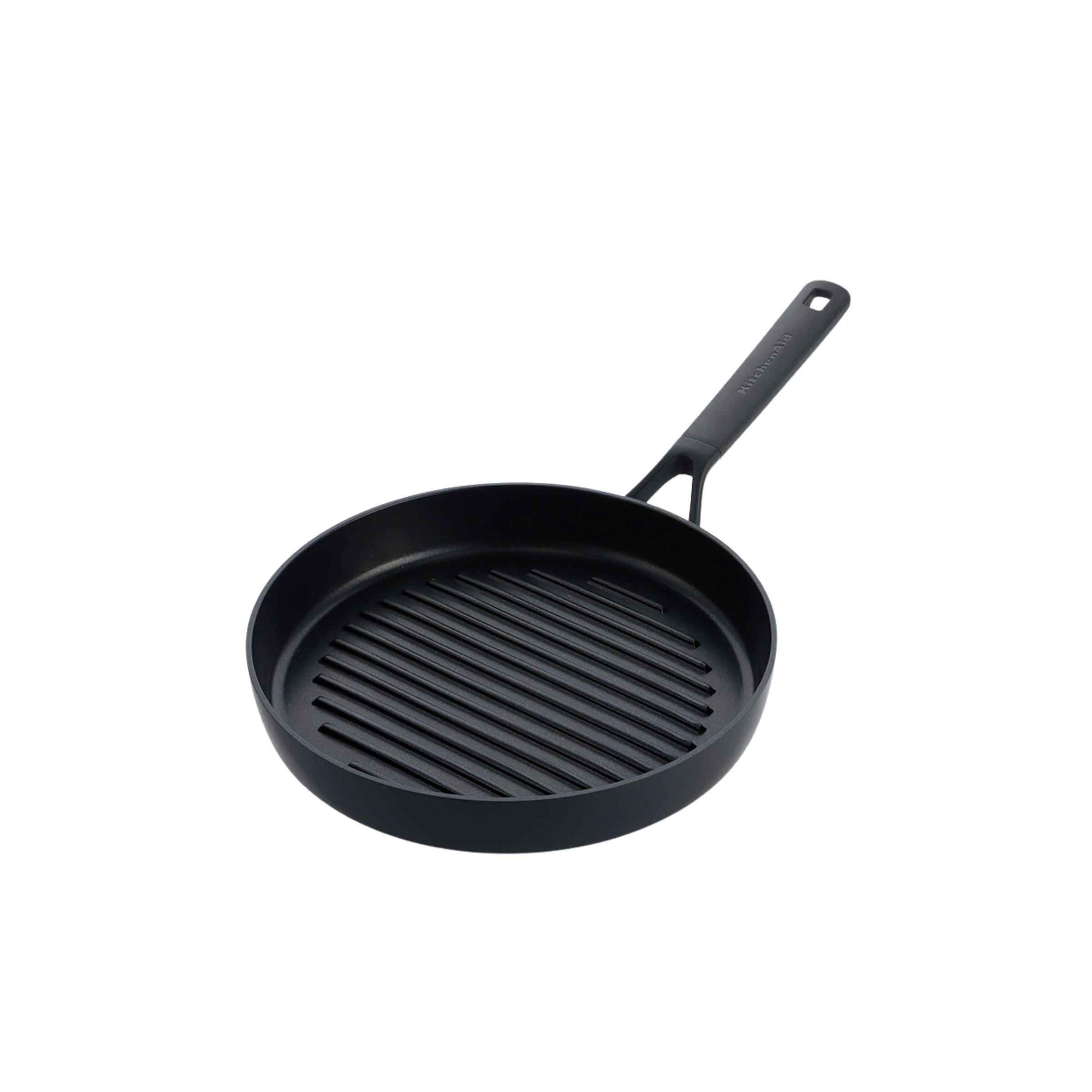 Grillpfanne schwarz, DM 28 cm - Schwarz, Basics, Kunststoff/Metall (28cm) - KitchenAid