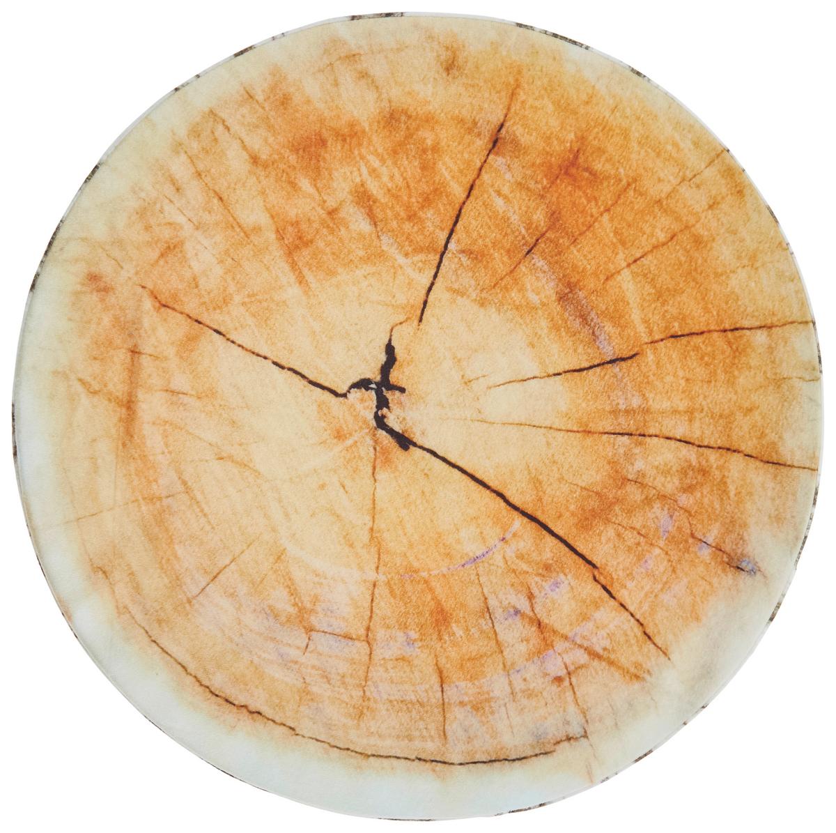 Sitzkissen Wood 38x3 cm Taupe - Taupe, MODERN, Textil (38/3cm) - Luca Bessoni