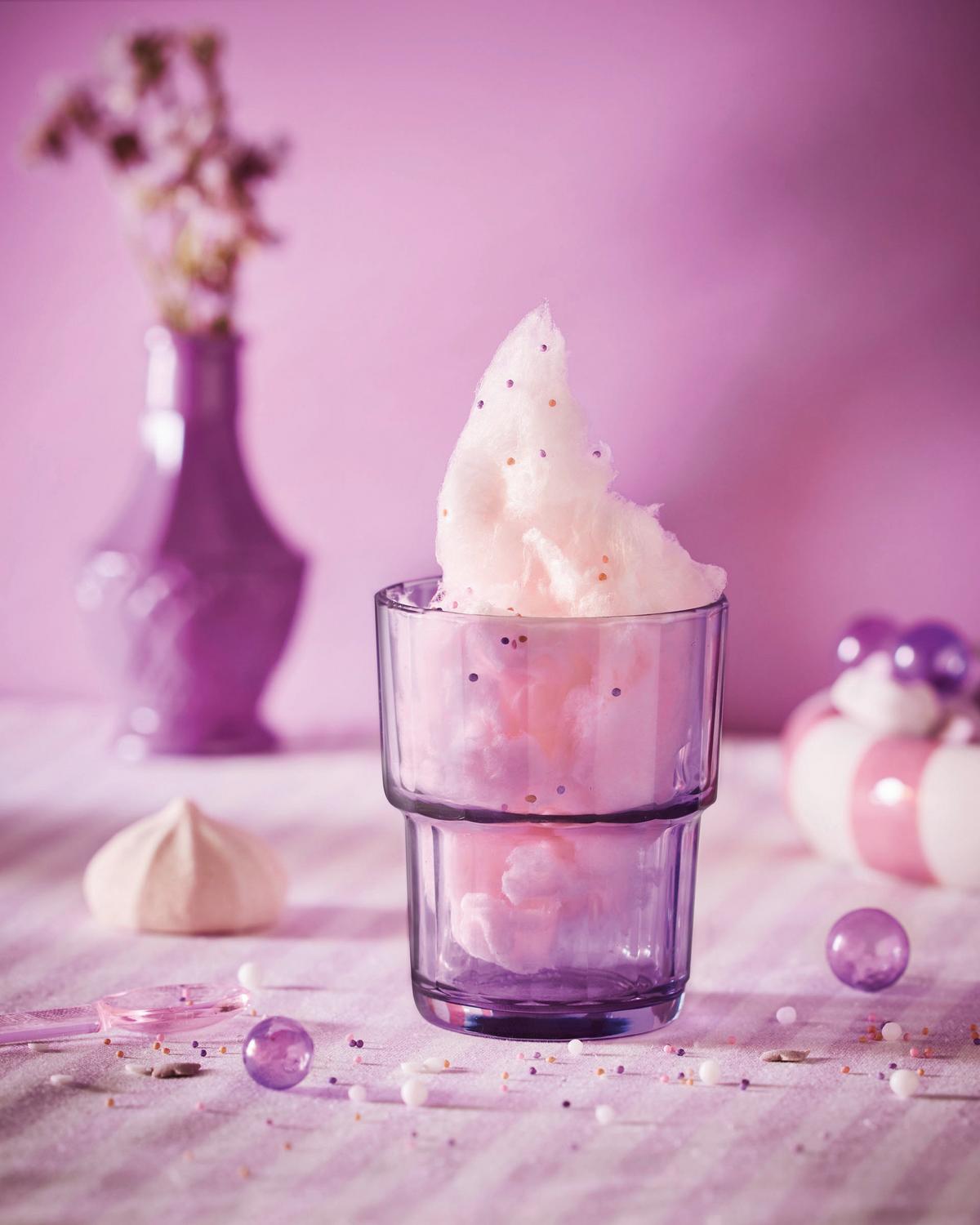 Trinkglas Noelle - Pastellblau/Salbeigrün, Design, Glas (7,7/9,1cm)