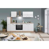 Küchenblock Merle Küchenblock 240 cm - Eichefarben/Weiß, Basics, Holzwerkstoff (240cm) - Respekta