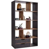 Térelválasztó Roberto - tölgyfa színű/szürke, Modern, faalapú anyag (110/185/32cm)