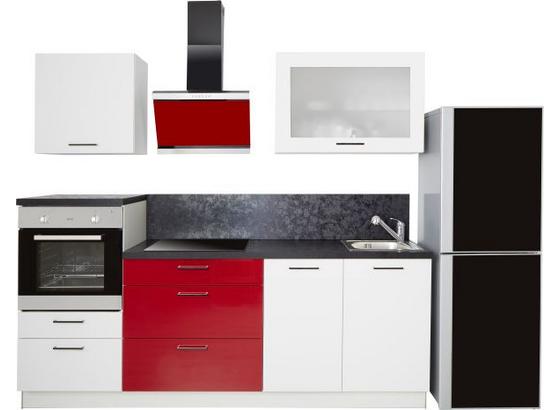 Kuchyňský Blok Star - bílá/červená, Moderní, umělá hmota (235cm) Kuchyňský Blok Star - bílá/červená, Moderní, umělá hmota (235cm)
