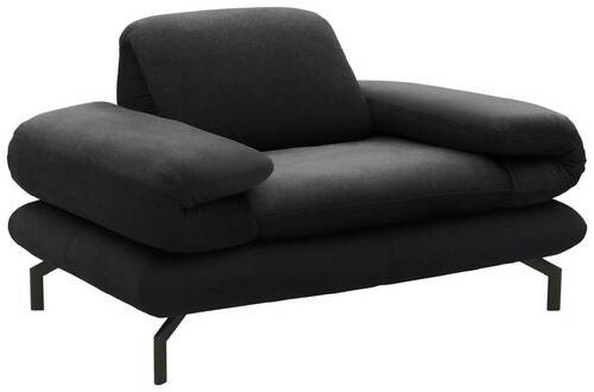 Sessel Looks Xiii - Anthrazit/Schwarz, Design, Textil (139/83/98cm) - LOOKS by W.Joop
