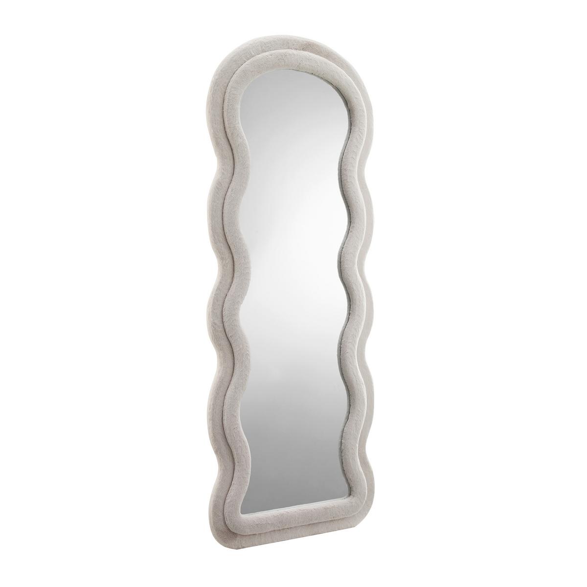 Standspiegel Beige B: 70 cm - Beige, Design, Glas/Holzwerkstoff (70/170/3cm) - Livetastic