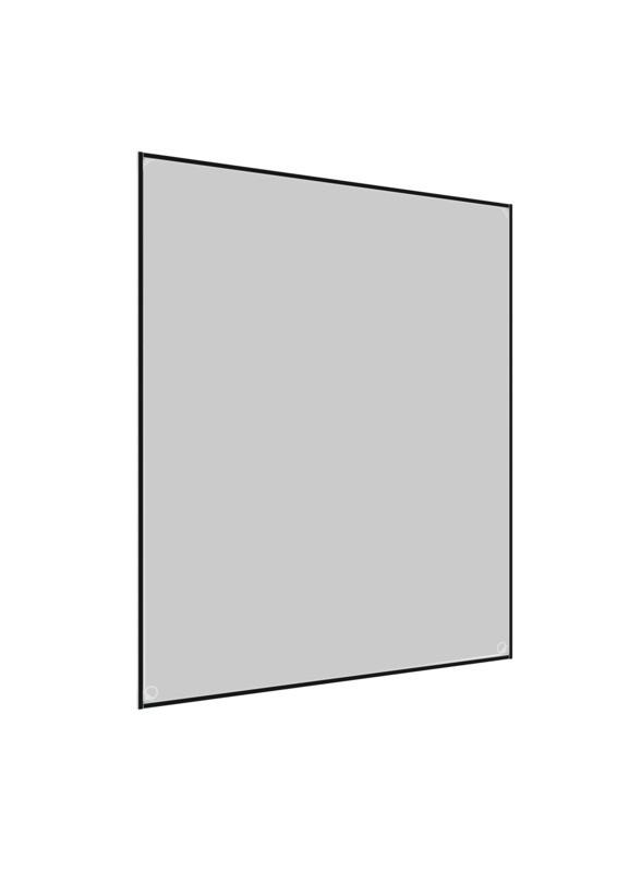 Fliegengitter Fenster 100x120 Cm Weiß Selbstklebend - Weiß, Basics (100/120cm)
