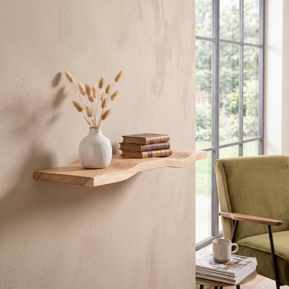 WANDBOARD Akaziefarben B: 40cm - Akaziefarben, Design, Holz (40/5/20cm) - Livetastic