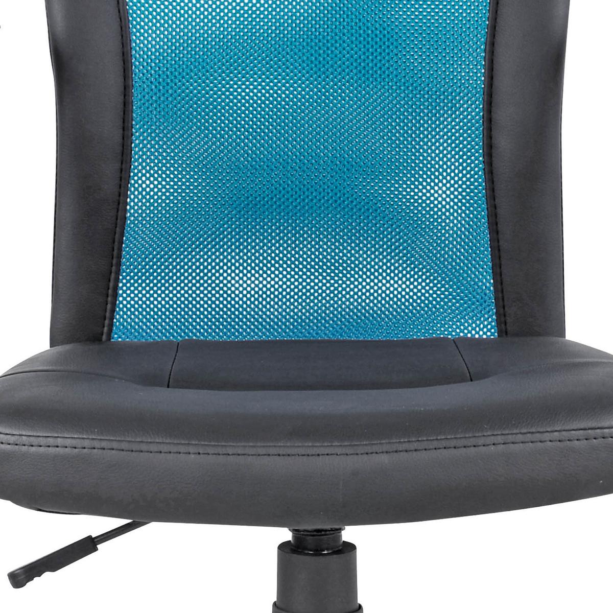 OTOČNÁ ŽIDLE VANESSA - petrolej/černá, Moderní, kov/textil (47/88,5-98,5/54cm)