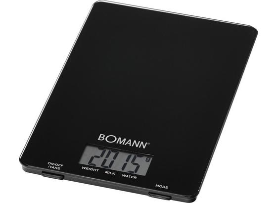 Bomann Elektrische Küchenwaage Kw 1515 Cb - Schwarz, KONVENTIONELL, Glas/Kunststoff (15/1.7/22cm) - Bomann Bomann Elektrische Küchenwaage Kw 1515 Cb - Schwarz, KONVENTIONELL, Glas/Kunststoff (15/1.7/22cm) - Bomann