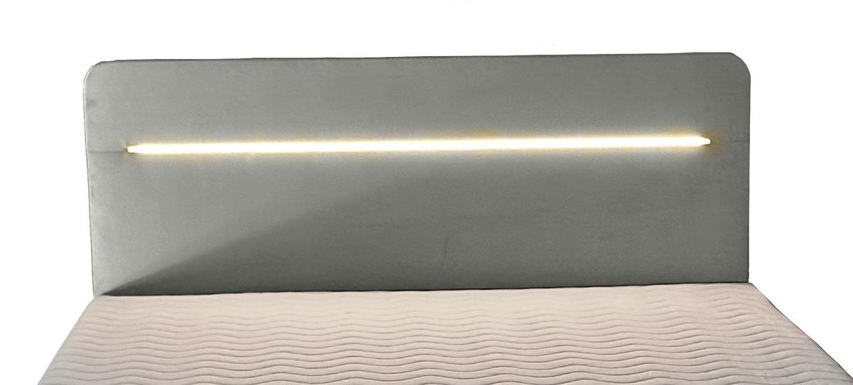 Boxbett Mit Topper 160x200 Cm Stream - Schwarz/Grau, Basics, Textil (160/200cm) - Livetastic