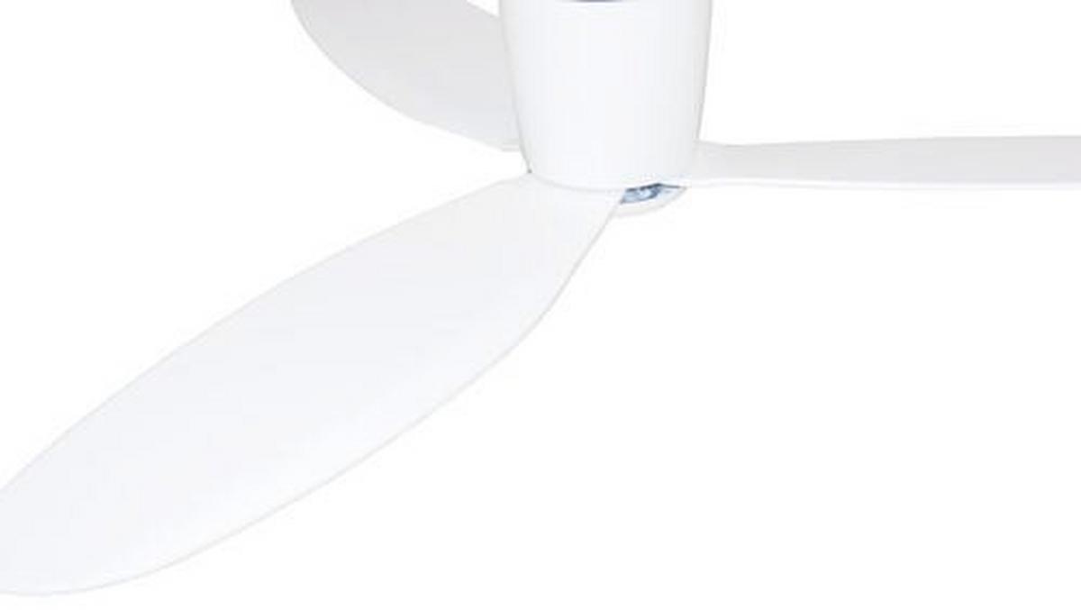 Deckenventilator Airfusion Radar Weiß 3-Flügel, Led - Weiß, Basics, Holzwerkstoff/Kunststoff (132/19cm) - P & B