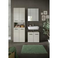 Badezimmer Ice Kaschmir B: 120cm - Kaschmir/Schwarz, Trend, Glas/Holzwerkstoff (120cm) - MID.YOU