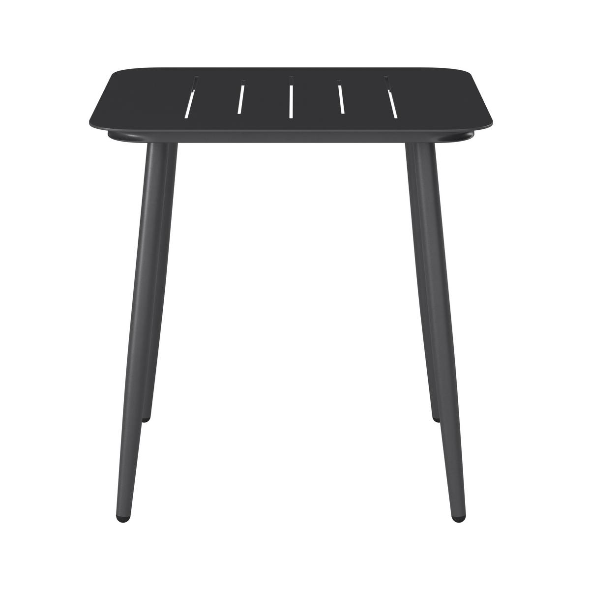 Gartentisch Titan Metall L 74,5 cm - Anthrazit, MODERN, Metall (74,5/72/74,5cm) - Luca Bessoni