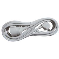 Verlängerungskabel 5m Weiß mit Kindersicherung - Weiß, KONVENTIONELL, Kunststoff (500cm) - Ondega