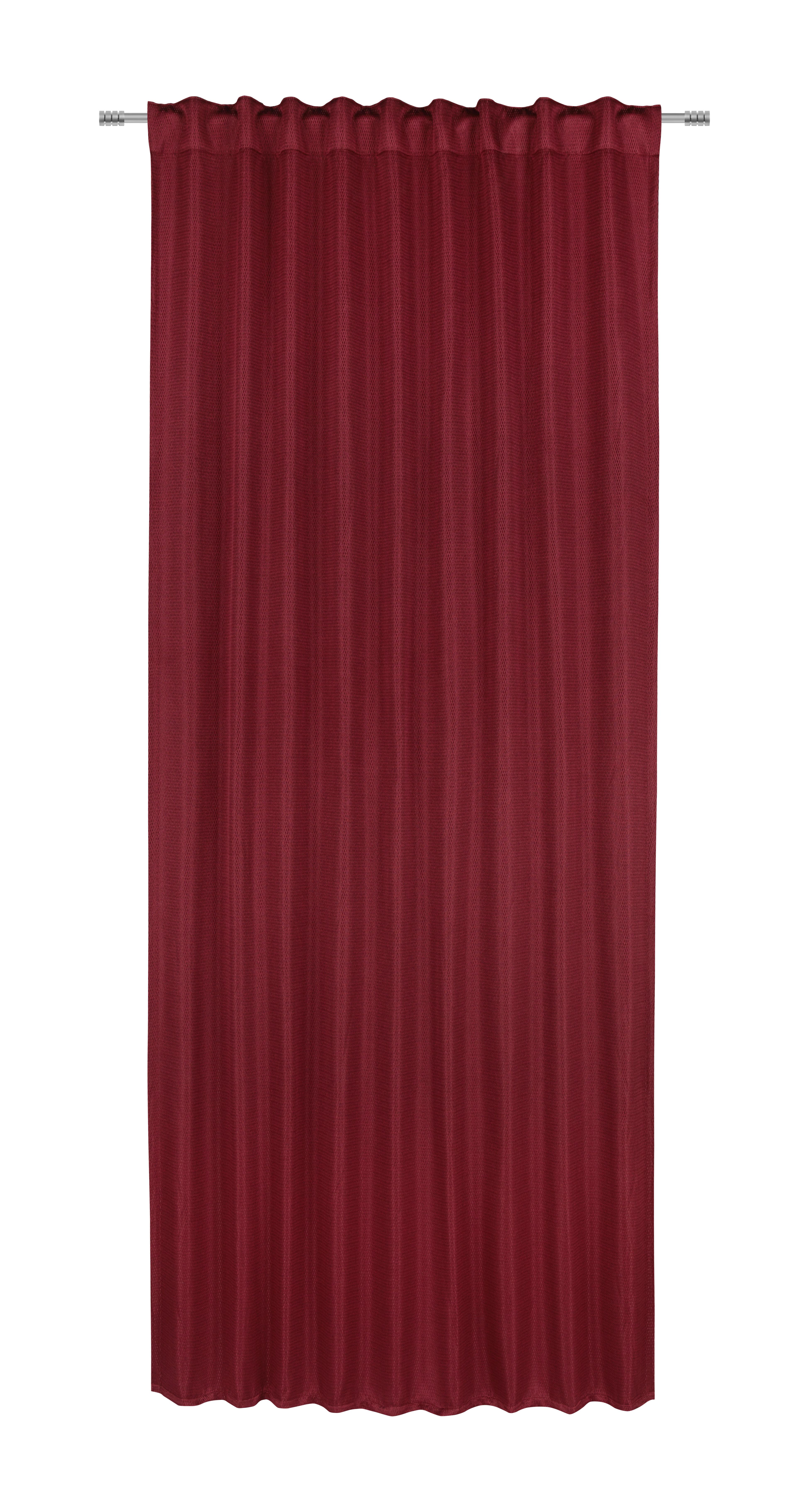 Zatemňovací Závěs Carlo, 140/245cm, Červená - červená, textil (140/245cm) - Premium Living