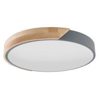 LED-Deckenleuchte 1414316 Borneo - Eichefarben/Transparent, Natur, Holz/Kunststoff (52/5.5cm) - Näve