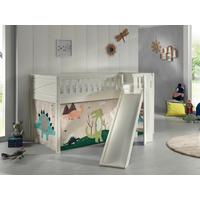 Spielbett Scott - Weiß/Naturfarben, ROMANTIK / LANDHAUS, Holz (90/200cm) - MID.YOU