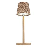Akku-Tischleuchte 58438bas Rids für Flaschenhals - Opal/Naturfarben, Natur, Holz/Kunststoff (11/33cm) - Globo