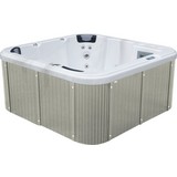 Whirlpool Rivoli Economy Serie - Weiß/Grau, KONVENTIONELL, Holz/Kunststoff (200/92/200cm)