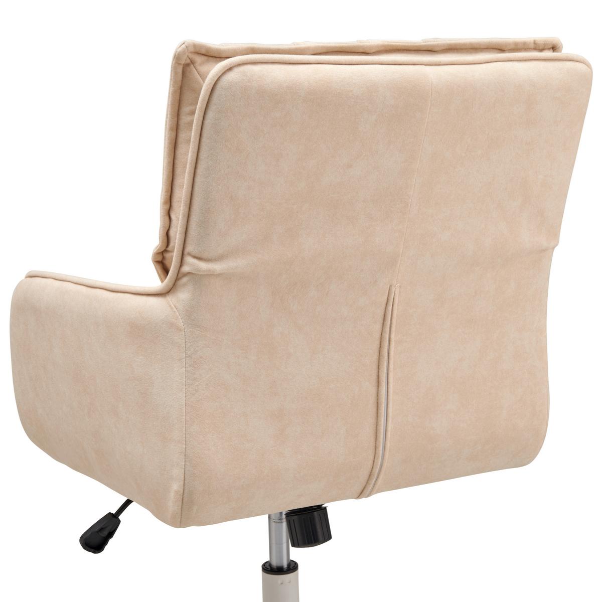 Drehstuhl Seattle - Beige, LIFESTYLE, Holz/Kunststoff (56/89-97/69cm) - MID.YOU
