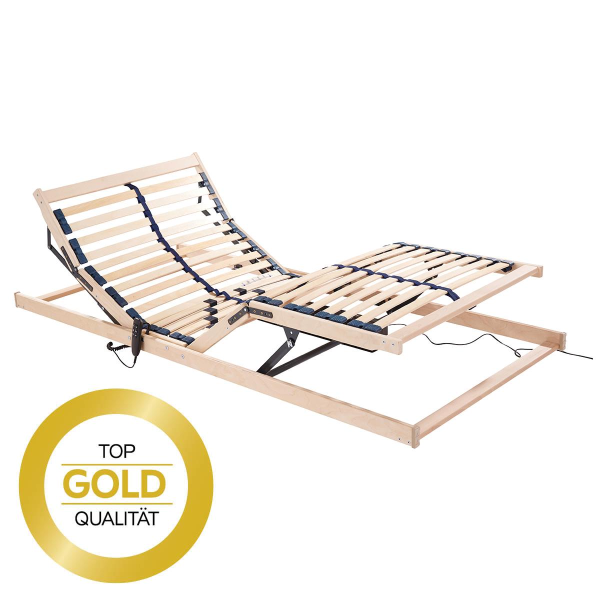 Elektrischer Lattenrost Primatex 80x200 cm verstellbar - Birkefarben, Holz (80/200cm) - Primatex