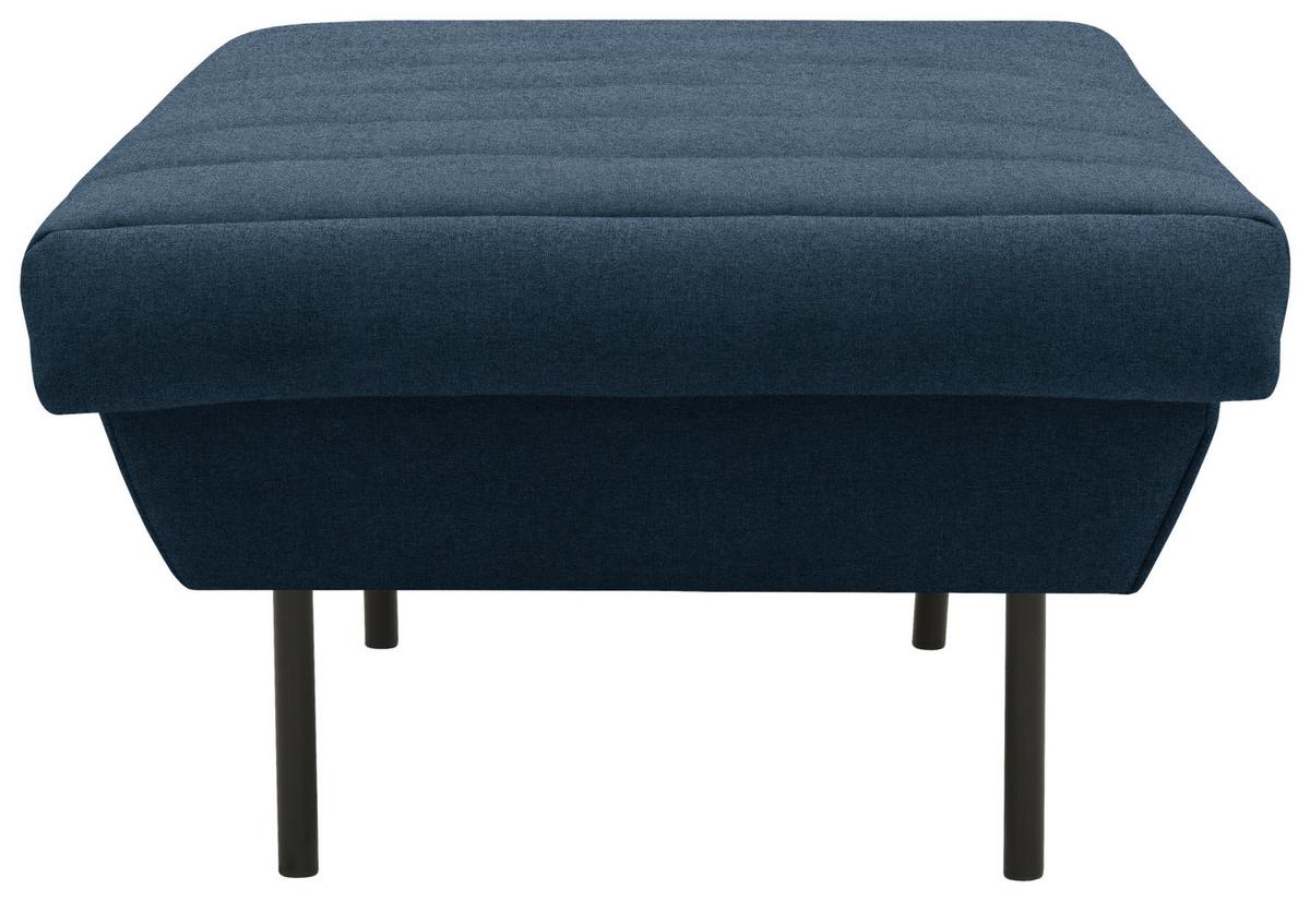 Hocker Looks Ix - Schwarz/Dunkelblau, Design, Textil (70/45/70cm) - LOOKS by W.Joop