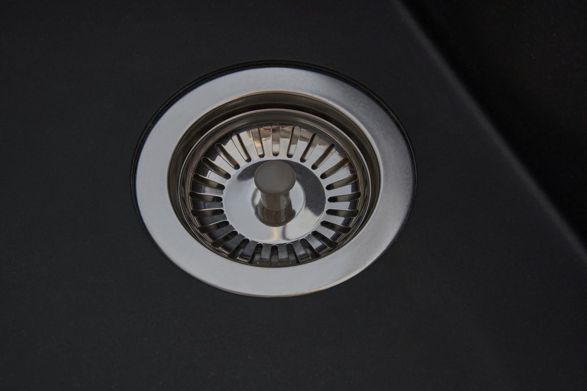 Spüle Respekta Houston Kunststein Bxt: 80x50 cm - Schwarz, Trend, Glas/Kunststoff (80/21/50cm) - Respekta