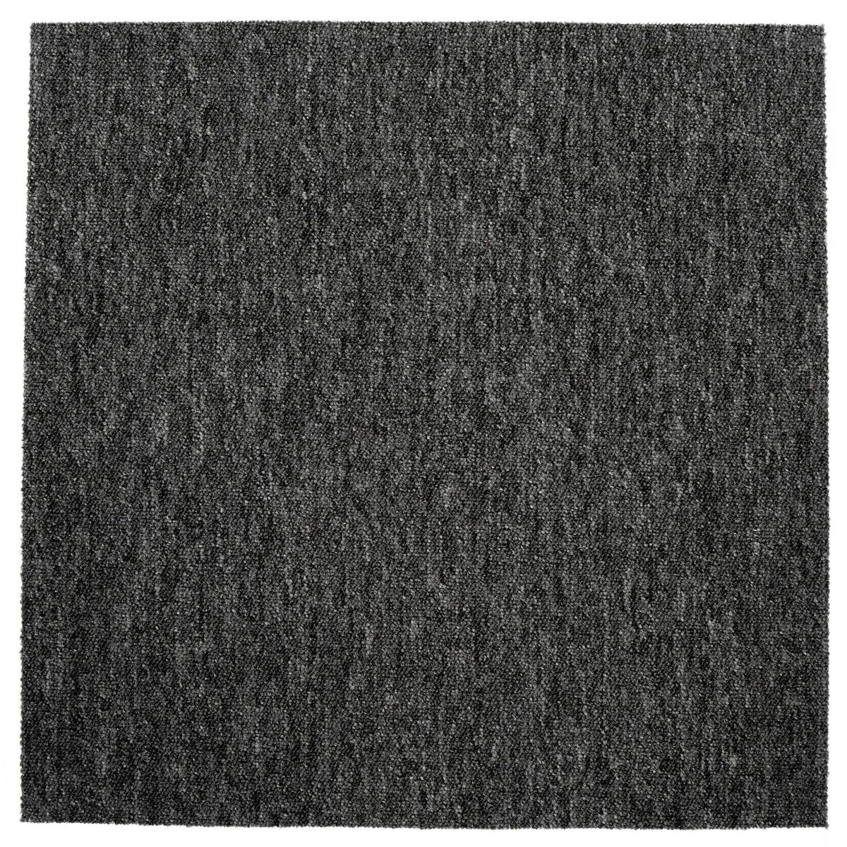 Teppichfliese Anthrazit Sparkle 50x50cm Florhöhe 3,5mm - Anthrazit, Basics, Textil (50/50cm)