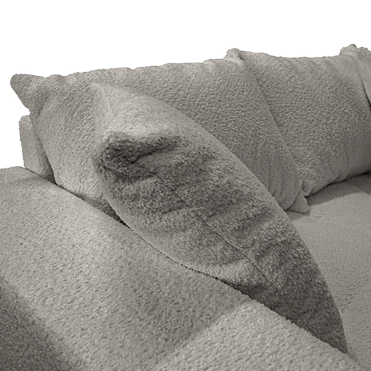 Ecksofa Pruno Dunkelgrau S: 247x174 Cm - Dunkelgrau/Schwarz, Design, Textil (247/174cm) - MID.YOU