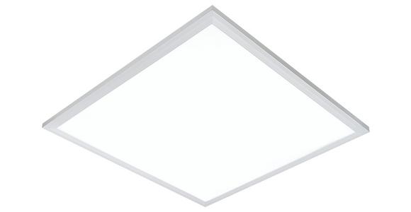 LED-Deckenleuchte Varena L: 45 cm, dimmbar - Silberfarben/Weiß, MODERN, Metall (45/45cm) - Luca Bessoni