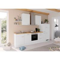 Küchenblock Ip3150 - Eichefarben/Weiß, Design, Holzwerkstoff (330cm) - Impuls