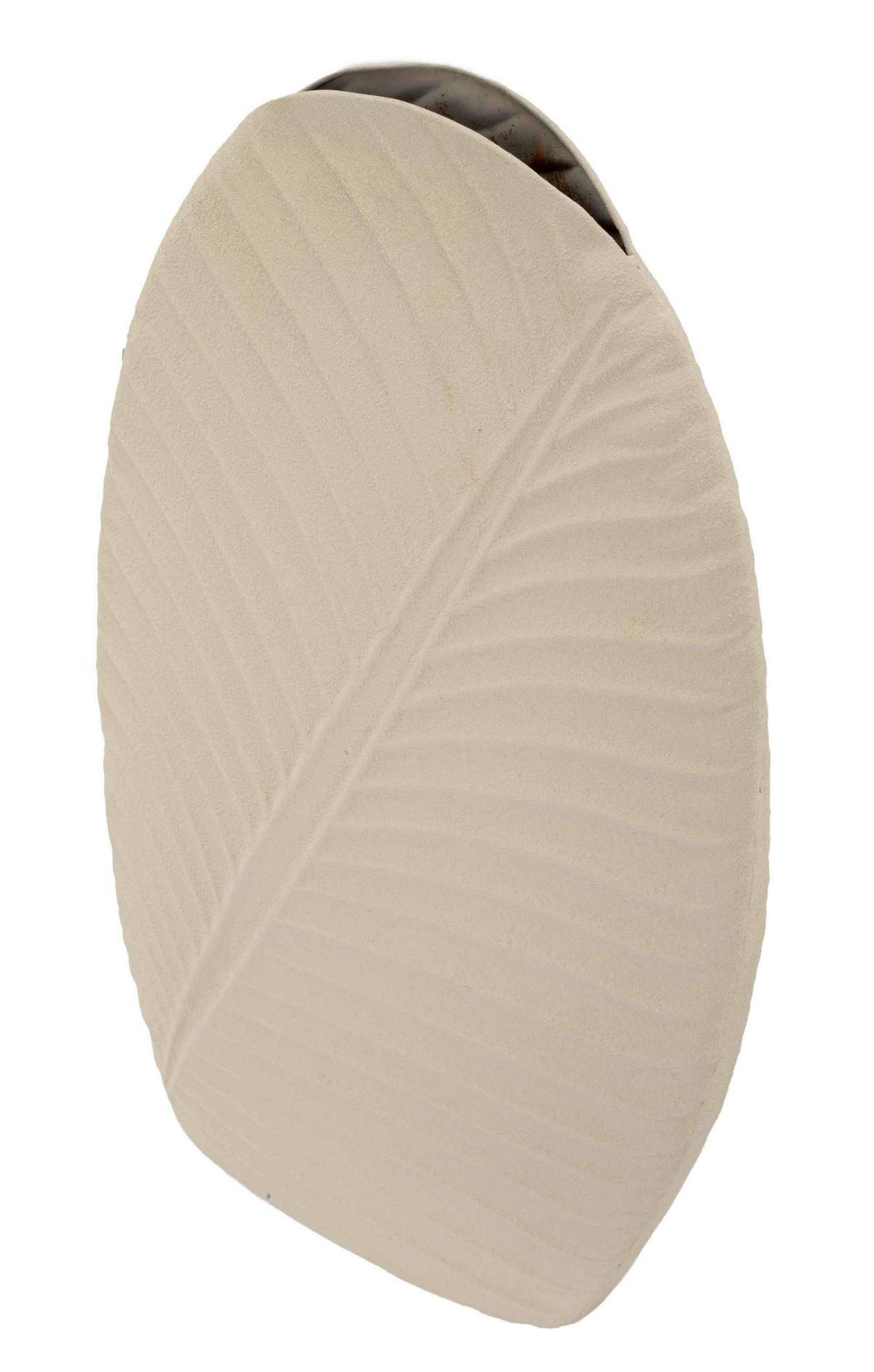 Vase Dune High Creme B: 31 Cm - Creme, Basics, Metall (31/53,5/13cm)