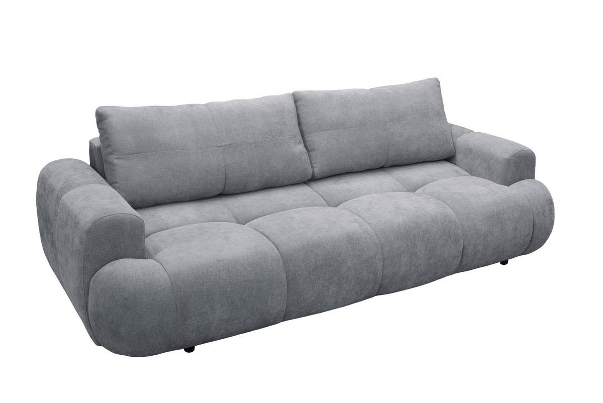 Schlafsofa Alessano Grau, B: 254cm - Schwarz/Olivgrün, MODERN, Holzwerkstoff/Kunststoff (254/69-93/116cm) - MID.YOU