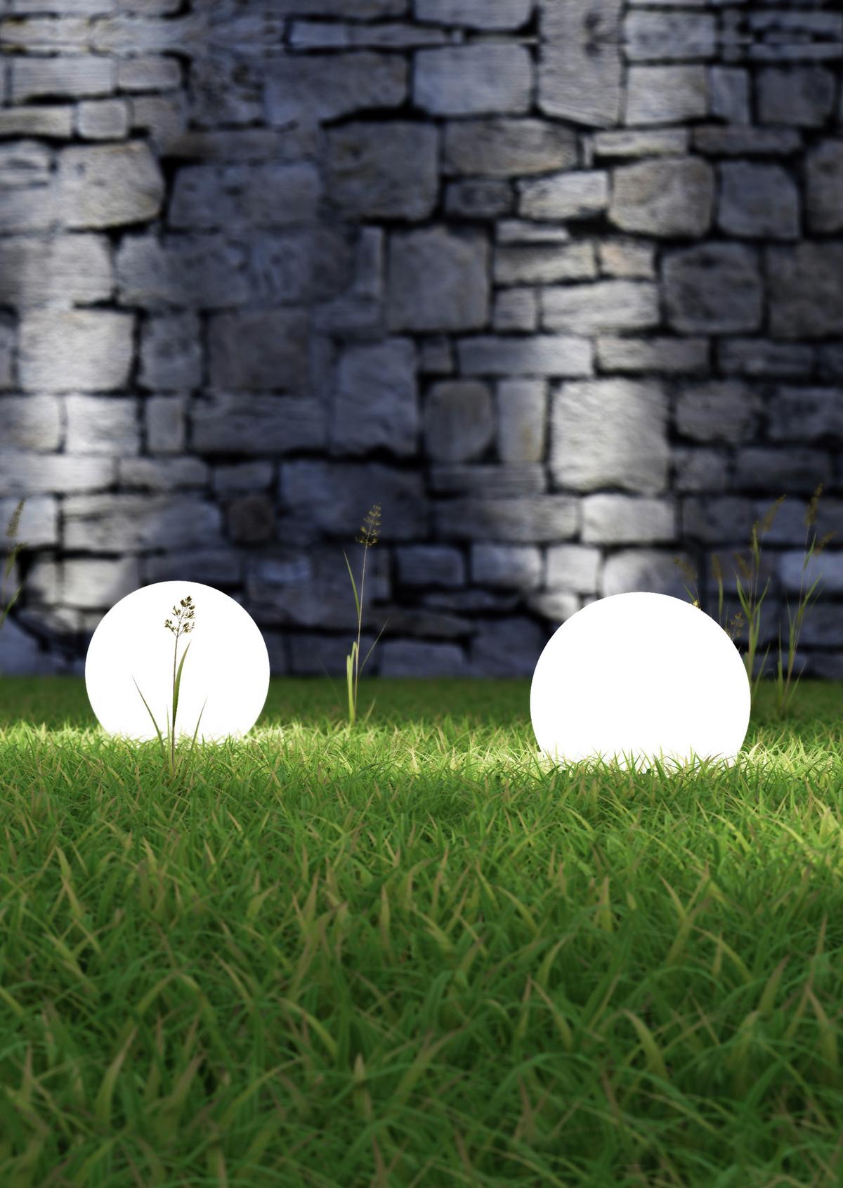 Außenkugelleuchte R57043001 - Weiß, Basics, Kunststoff (30/60,3cm)