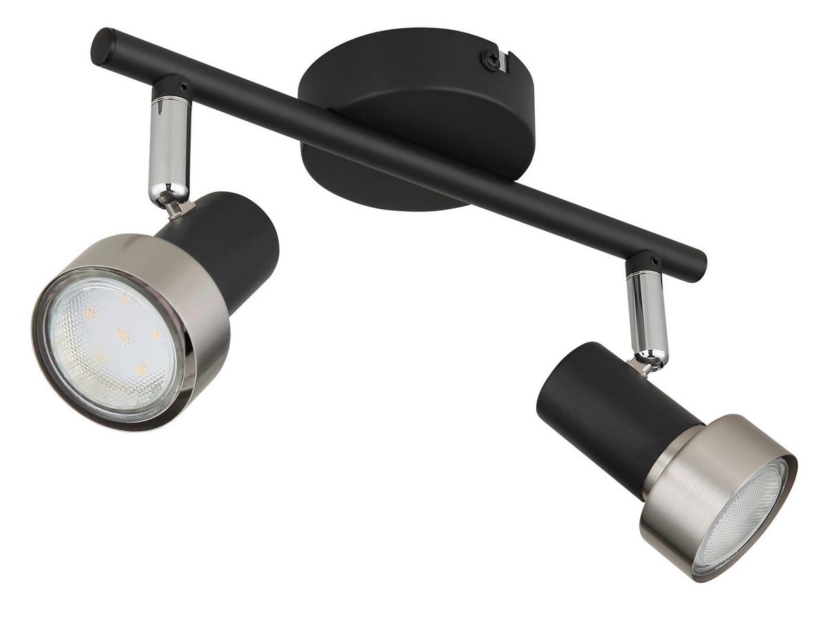 Strahler 57917-2n - Chromfarben/Schwarz, Design, Metall (25/8,5/11,8cm) - Globo