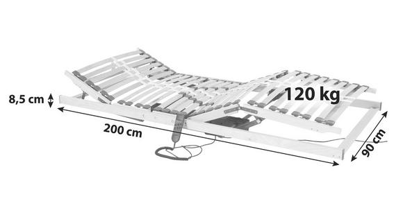 Elektrischer Lattenrost Primatex 800 90x200 cm 3 Zonen - Holz (90/200cm) - Primatex