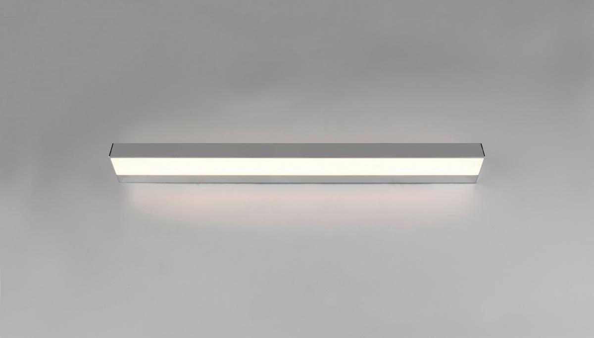 Led Bad-Wandleuchte Rocco Ip44 Warmweiß/Tageslichtweiß - Chromfarben/Weiß, Basics, Kunststoff/Metall (3,6/90/8cm) - Trio Leuchten