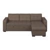 Ecksofa Turin Braun, 239x160cm - Braun, Trend, Holz/Textil (239/160cm)