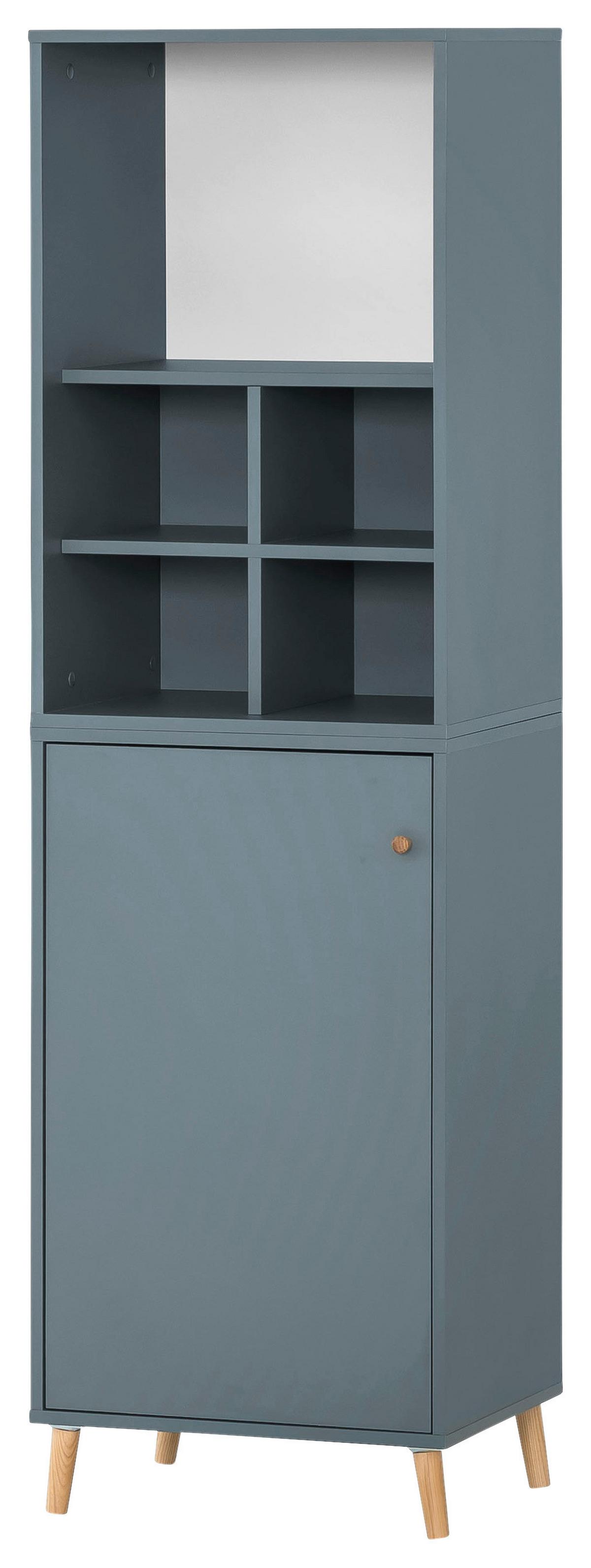 Aktenschrank Set U510r+u510t+regal - Petrol, MODERN, Holzwerkstoff (50,95/174,2/41cm) - MID.YOU