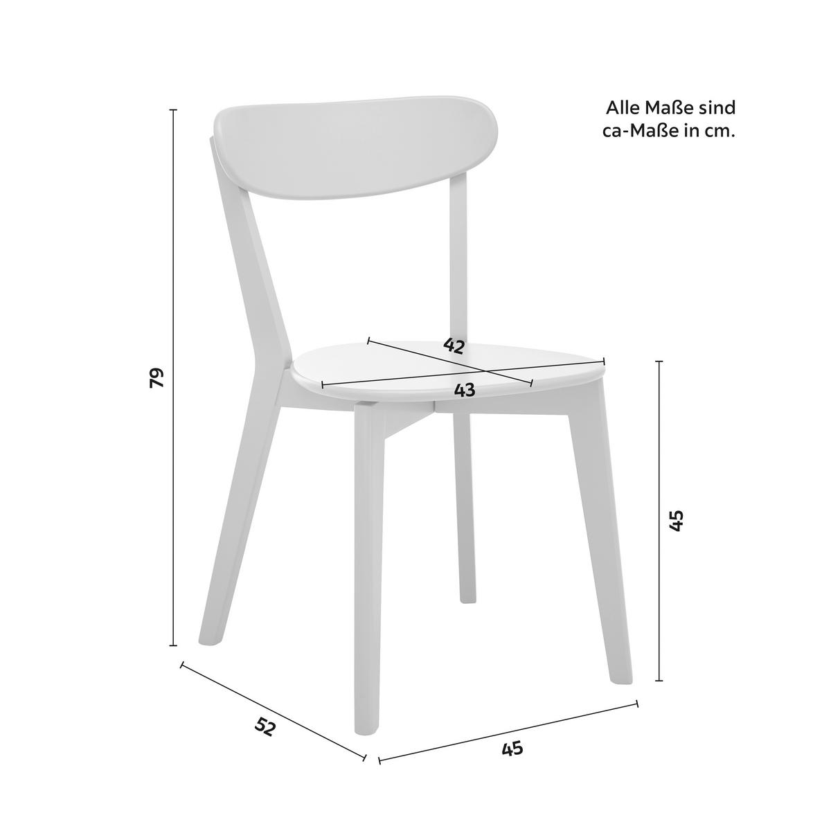 Sada 2 stoličiek LORCA sivá - sivá, Modern, drevo (45/79/52cm) - Bessagi Home