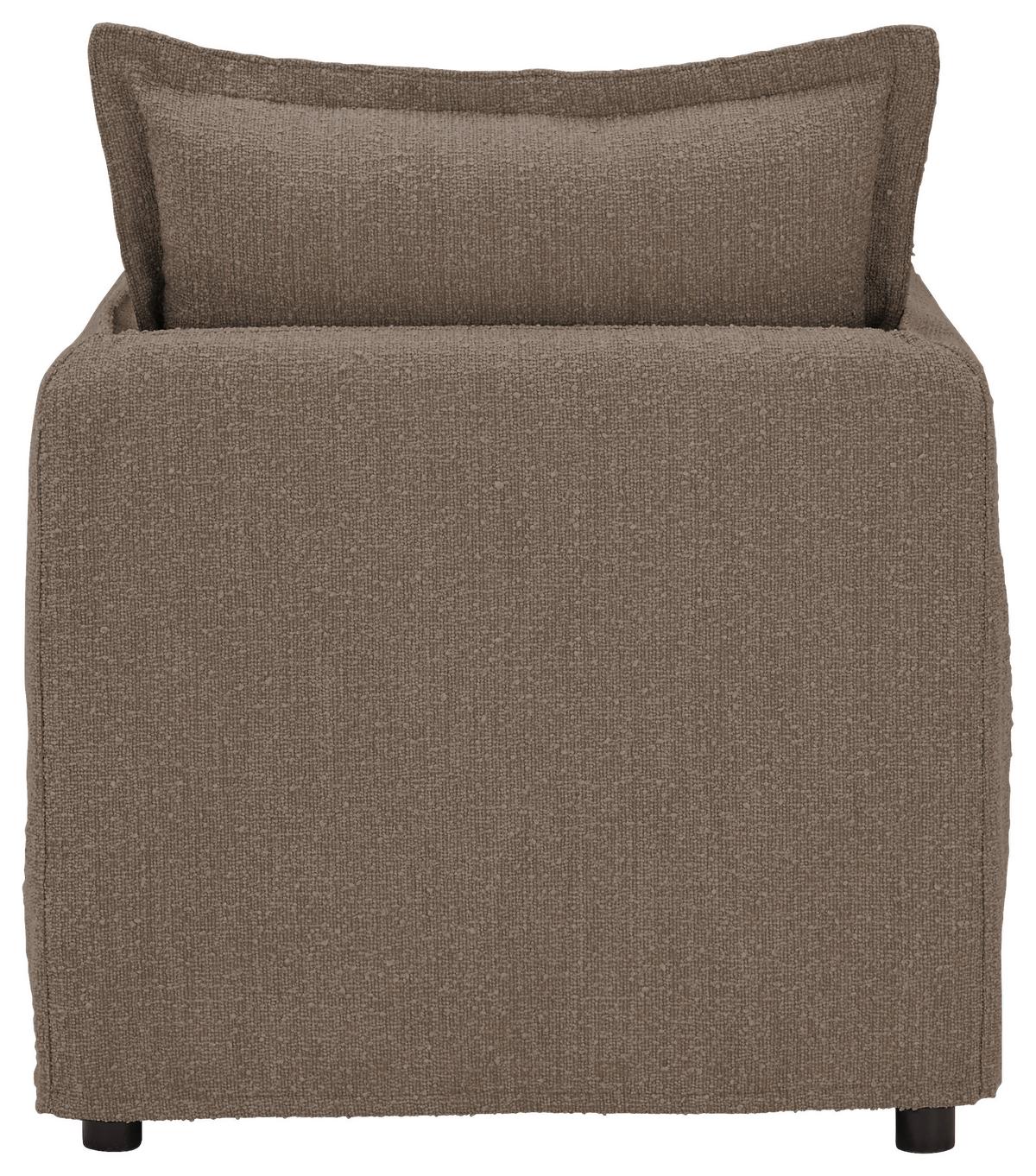 Sessel Toscana - Schwarz/Braun, Trend, Textil (120/82/98cm) - Livetastic