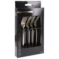 Besteckset 4-teilig Für 4 Personen - Goldfarben, Basics, Metall (15/2/0,3cm)