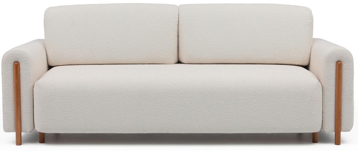 Schlafsofa Arcadova Creme B: 244 cm - Eichefarben/Creme, Design, Textil (244/97/97cm) - MID.YOU