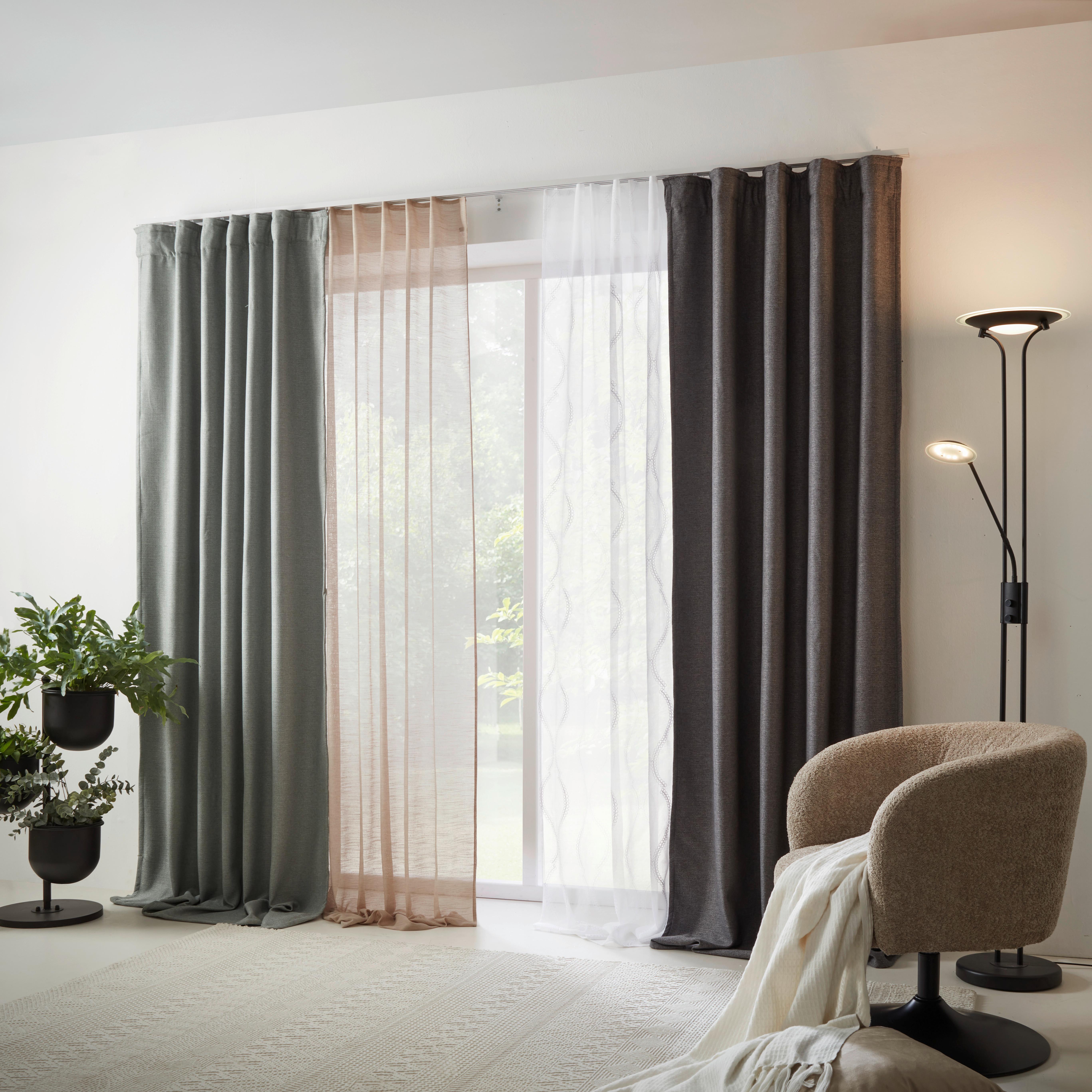 Hotový závěs Orie, 135/255cm, bílá - bílá, Moderní, textil (135/255cm) - Modern Living